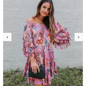 NWT Vici Collection Floral Off The Shoulder Dress